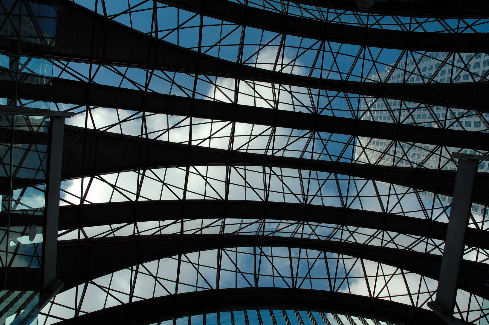 Canary Wharf vasútállomás tető